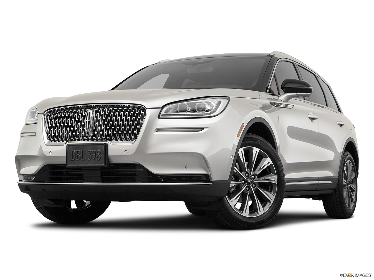 2020 Lincoln Corsair Reserve Front angle view, low wide perspective. 