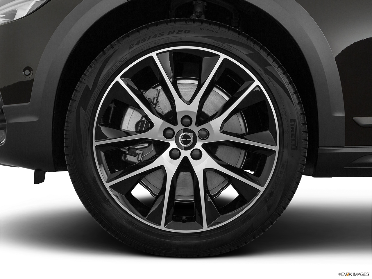 2020 Volvo V90 Cross Country T6 AWD Front Drivers side wheel at profile. 