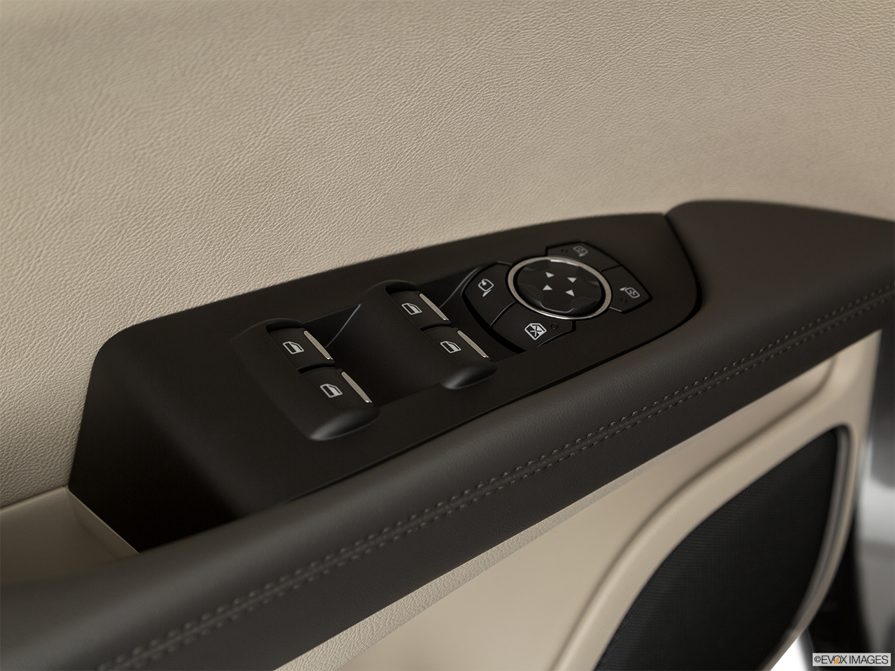 2020 Lincoln Nautilus Reserve Driver's side inside window controls. 