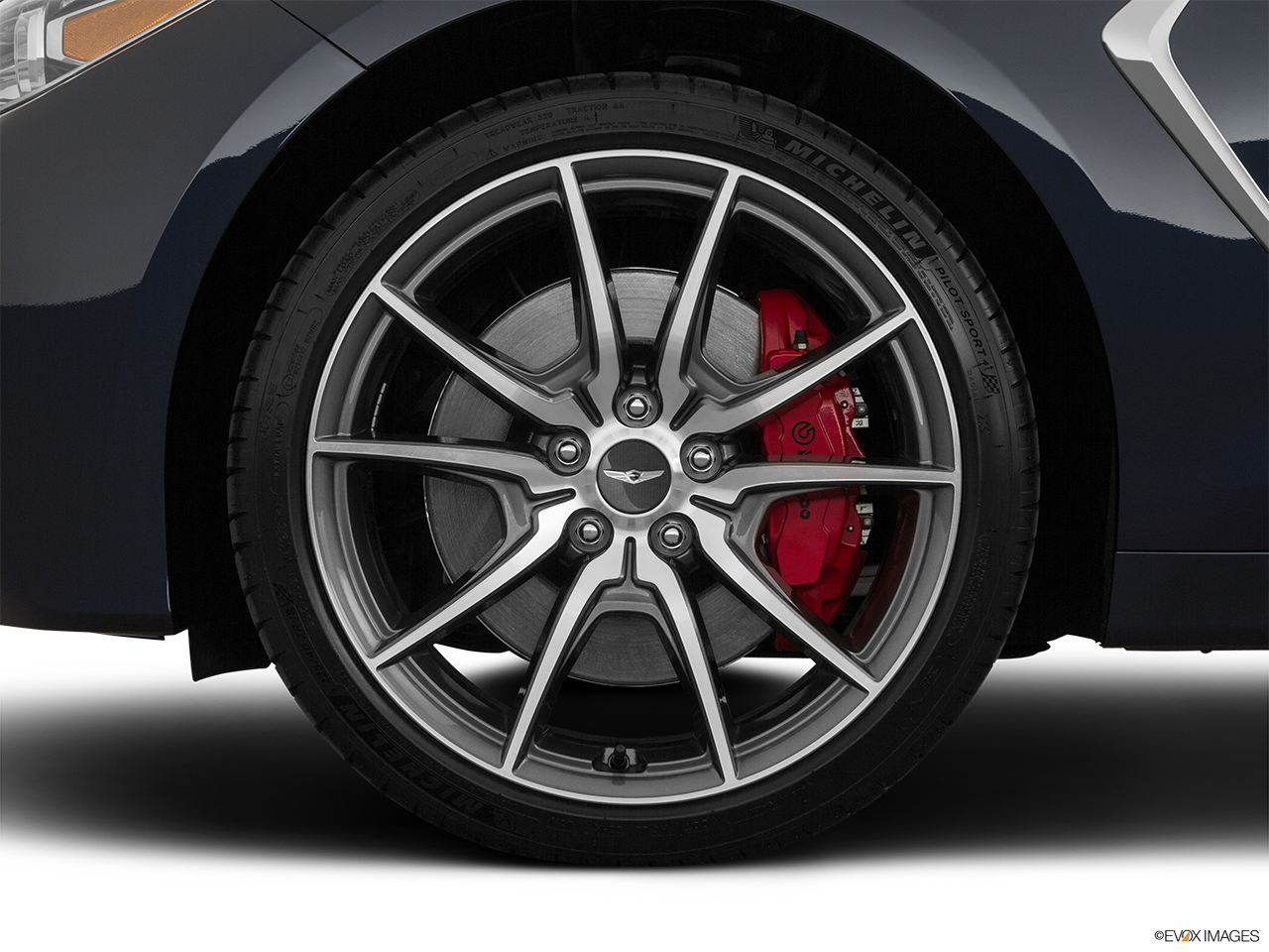 2020 Genesis G70 3.3T Elite Front Drivers side wheel at profile. 