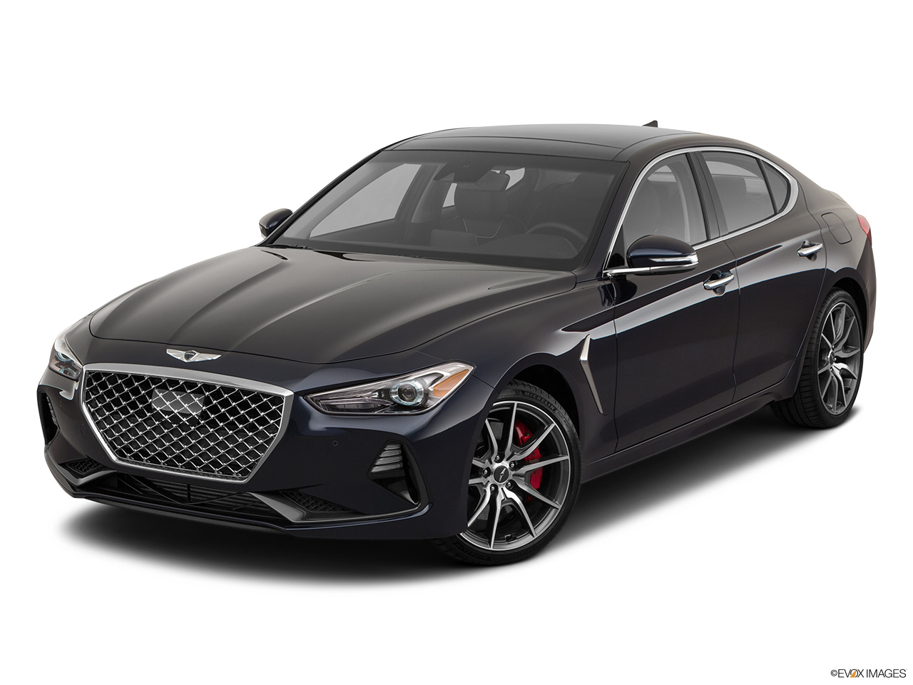 2020 Genesis G70 3.3T Elite Front angle view. 