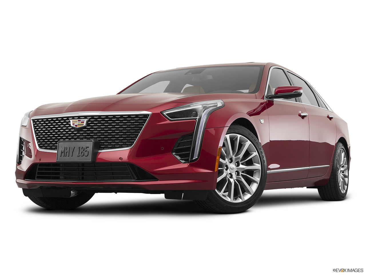 2020 Cadillac CT6 Luxury Front angle view, low wide perspective. 