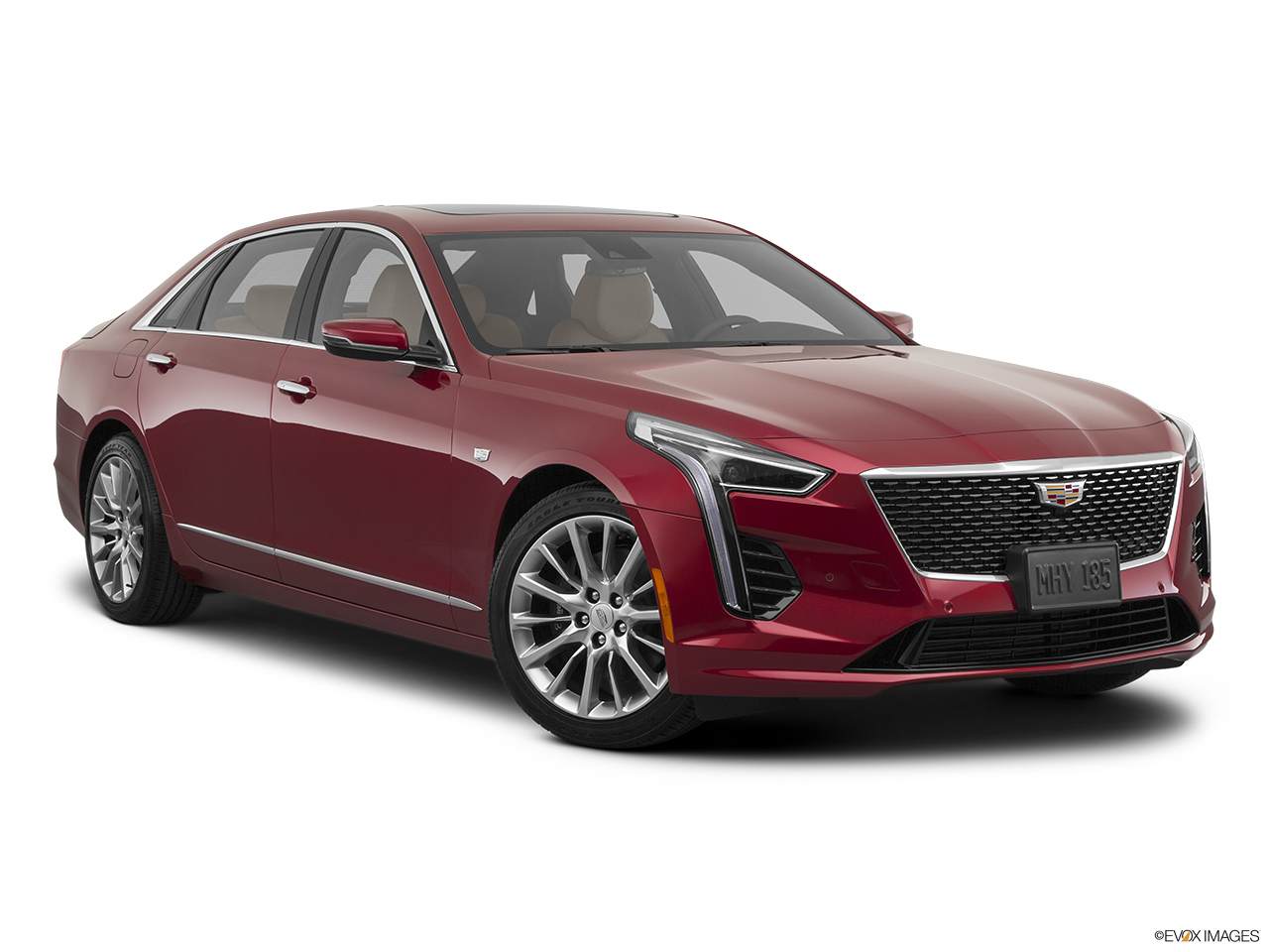 2020 Cadillac CT6 Luxury Front passenger 3/4 w/ wheels turned. 