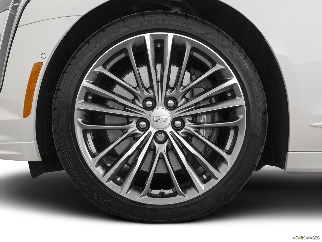 2019 Cadillac CT6-V Base Front Drivers side wheel at profile. 