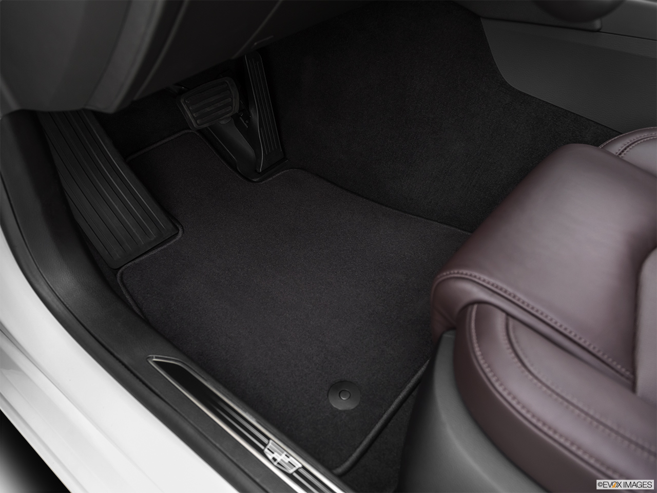 2019 Cadillac CT6-V Base Driver's floor mat and pedals. Mid-seat level from outside looking in. 