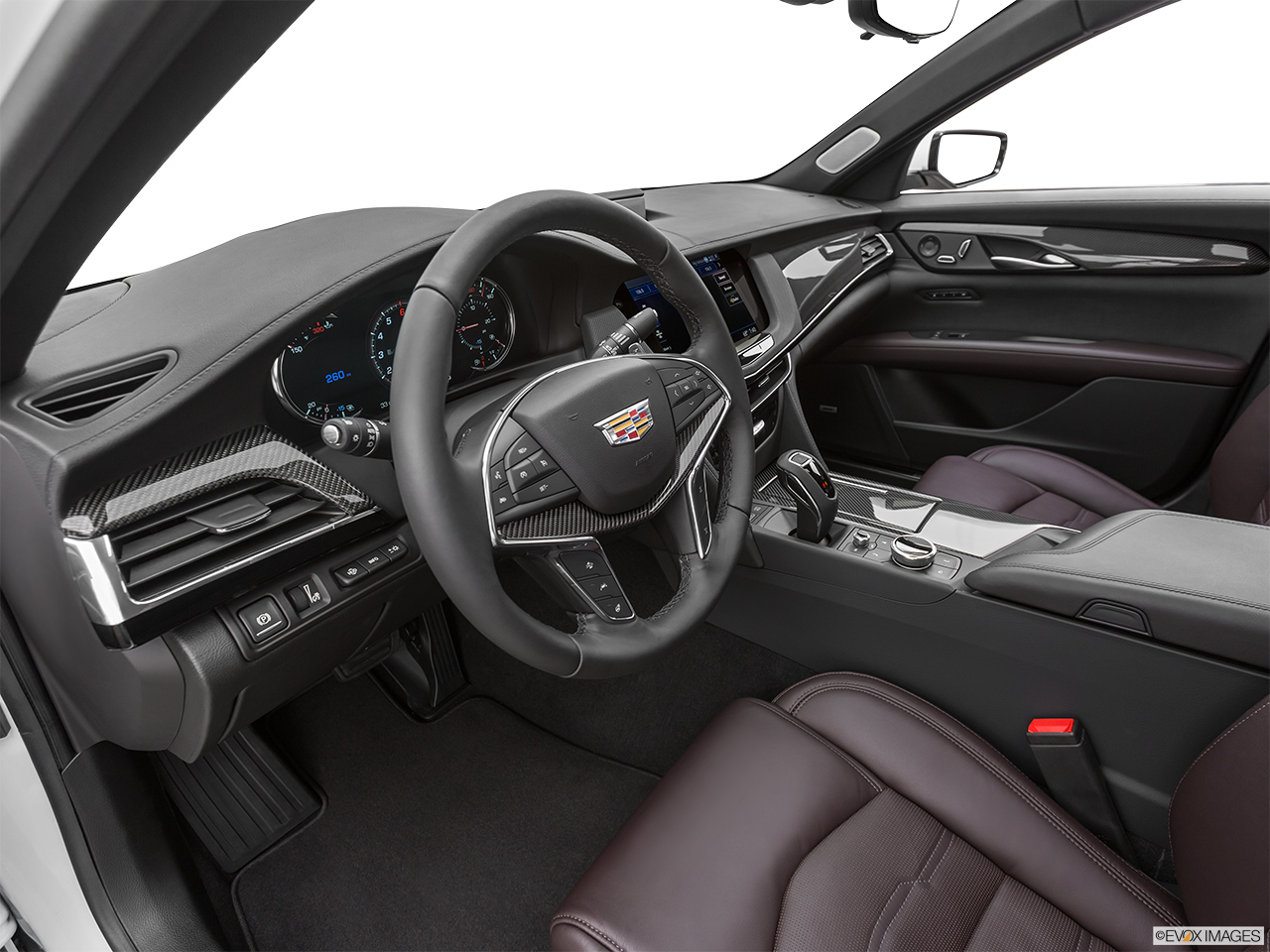 2019 Cadillac CT6-V Base Interior Hero (driver's side). 