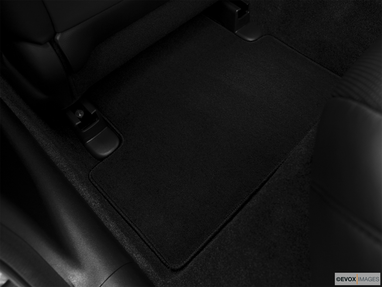 2010 Acura TSX V6 Rear driver's side floor mat. Mid-seat level from outside looking in. 