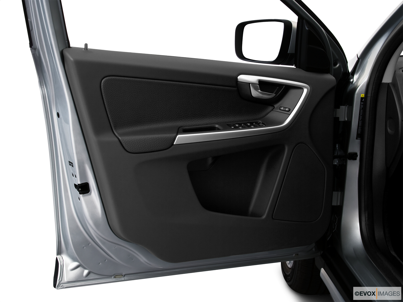 2010 Volvo XC60 3.2L Inside of driver's side open door, window open. 