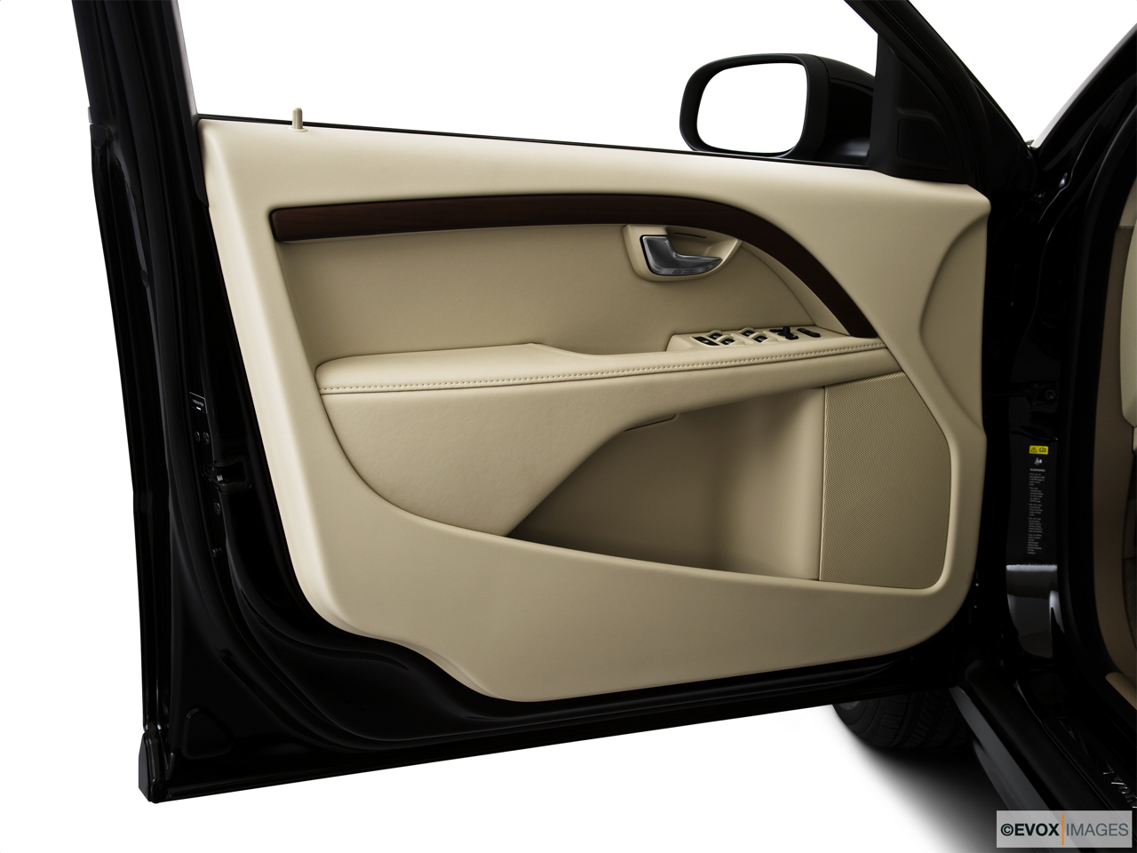 2010 Volvo S80 3.2 Inside of driver's side open door, window open. 