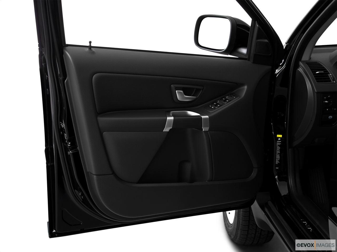 2010 Volvo XC90 3.2 Inside of driver's side open door, window open. 