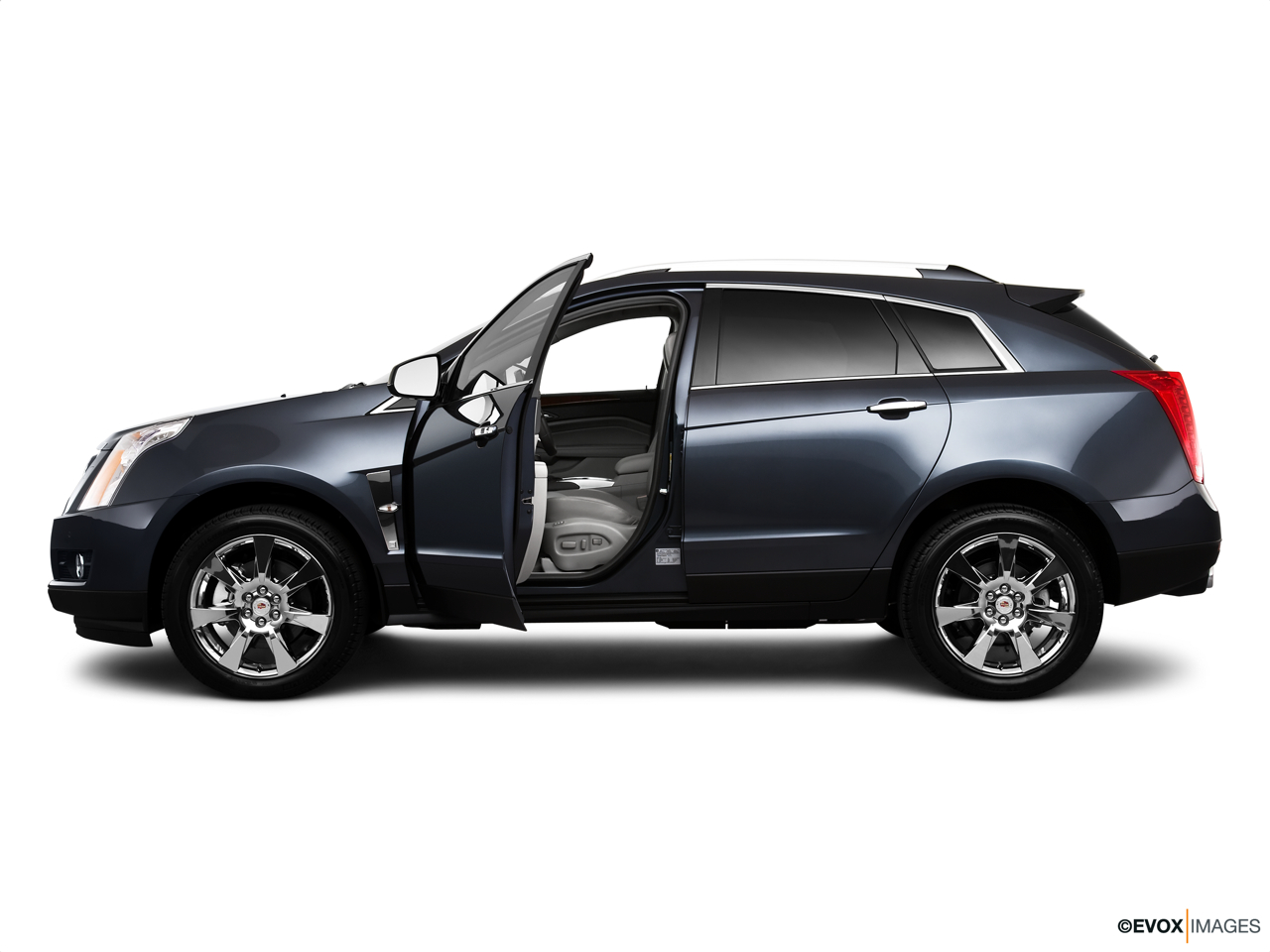 2010 Cadillac SRX Crossover Premium Collection Driver's side profile with drivers side door open. 