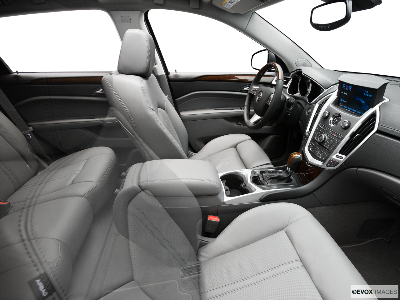 2010 Cadillac SRX Crossover Premium Collection Fake Buck Shot - Interior from Passenger B pillar. 