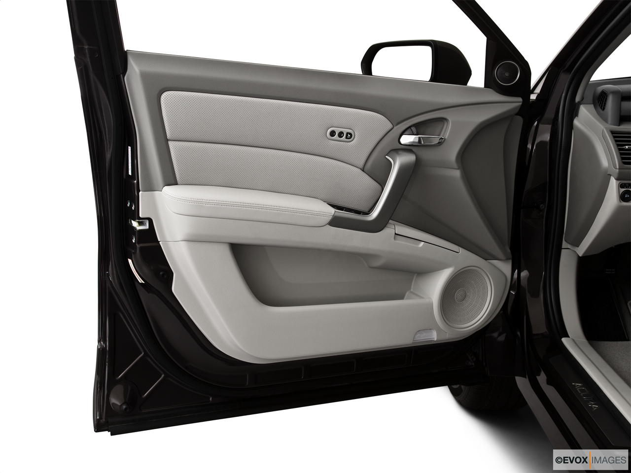 2010 Acura RDX RDX Inside of driver's side open door, window open. 