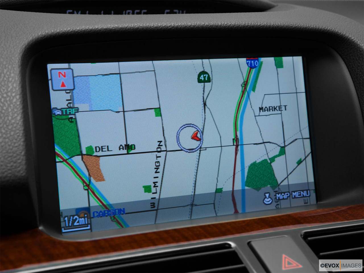 2010 Acura RL RL Driver position view of navigation system. 