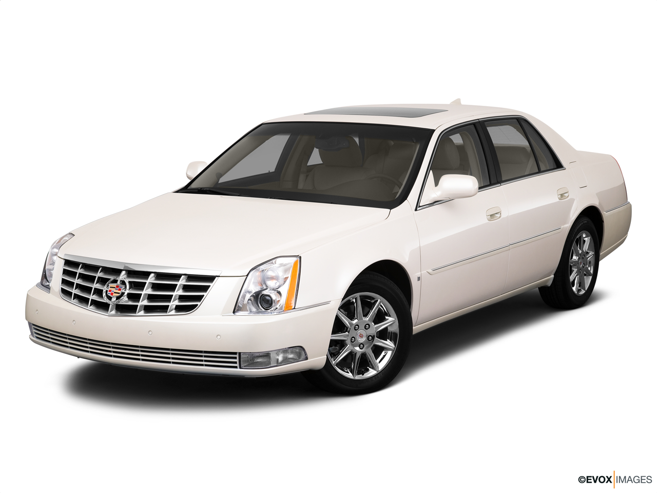 2010 Cadillac DTS Luxury Collection Front angle view. 