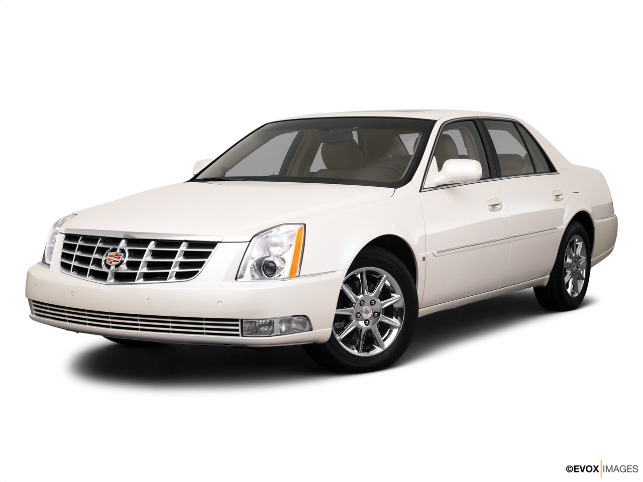 2010 Cadillac DTS Luxury Collection Front angle medium view. 