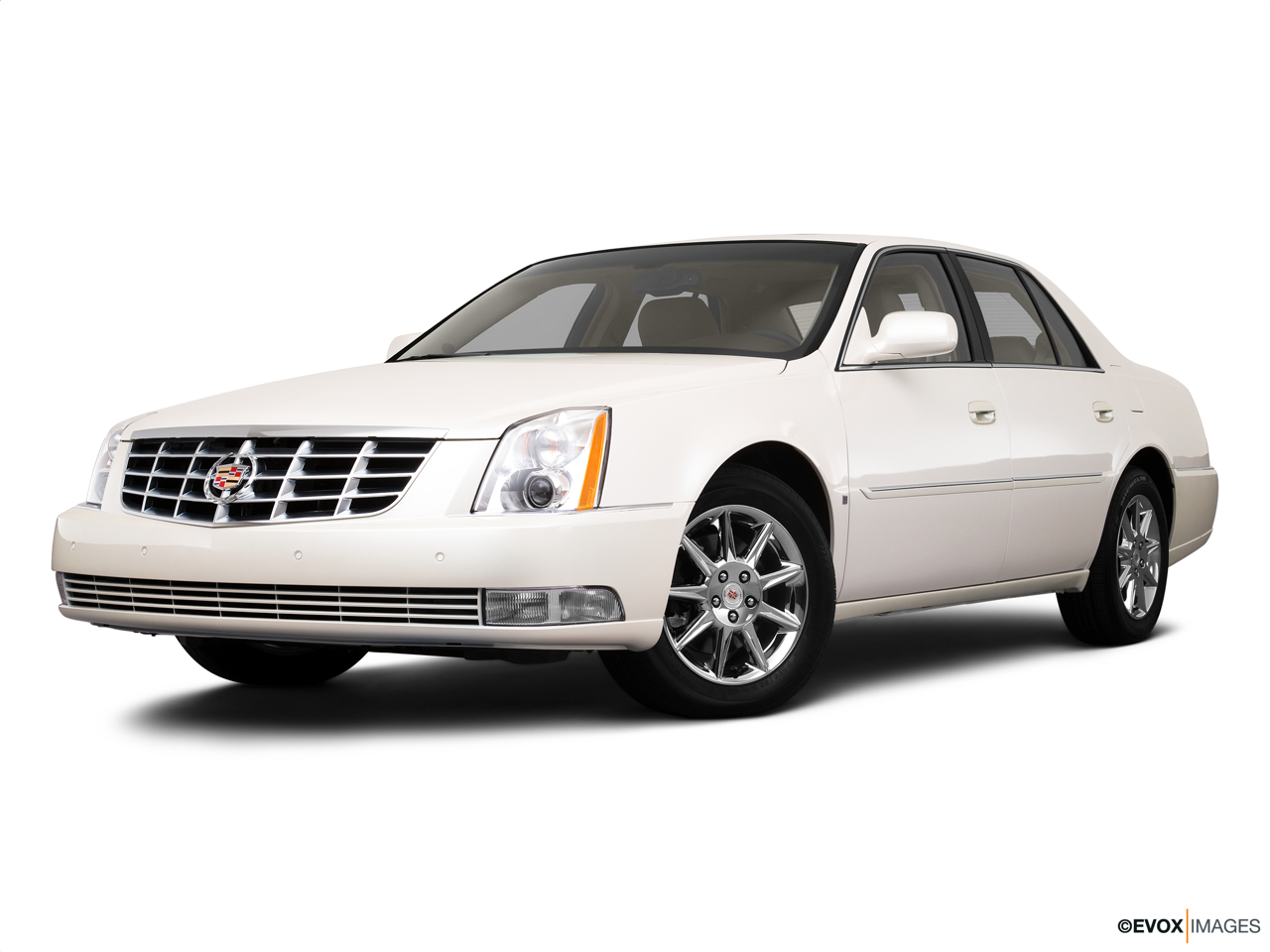 2010 Cadillac DTS Luxury Collection Front angle medium view. 