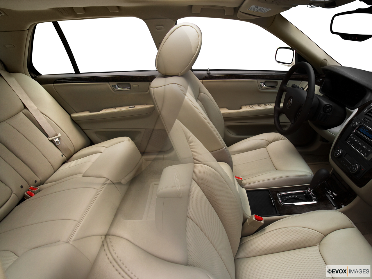 2010 Cadillac DTS Luxury Collection Fake Buck Shot - Interior from Passenger B pillar. 