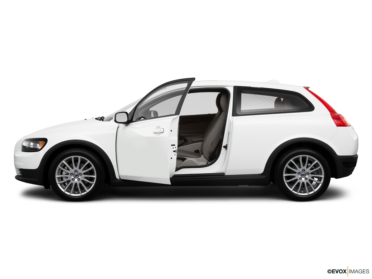 2010 Volvo C30 T5 Driver's side profile with drivers side door open. 