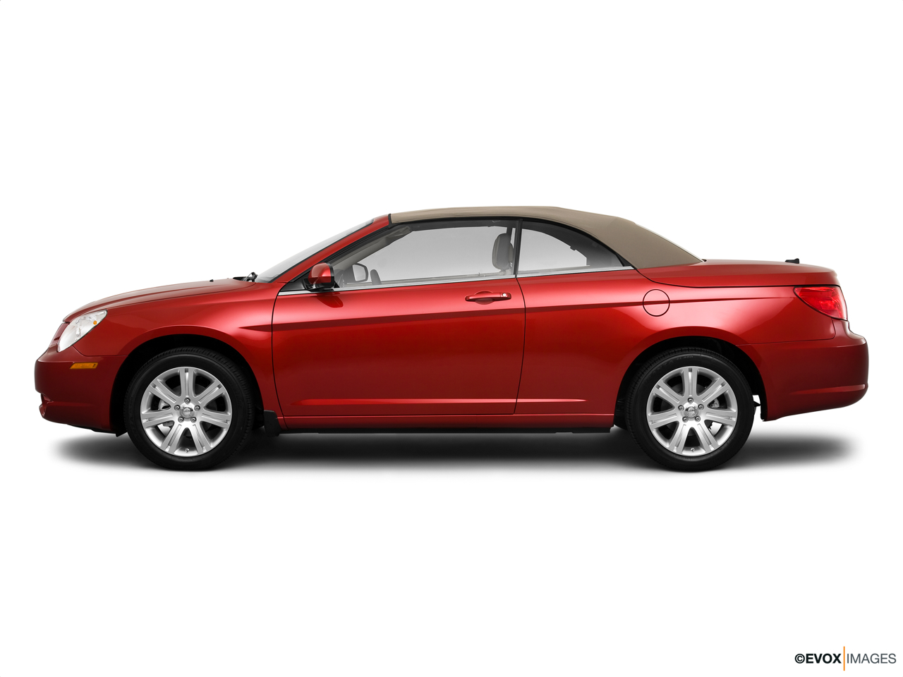 2010 Chrysler Sebring Touring Drivers side profile, convertible top up (convertibles only). 