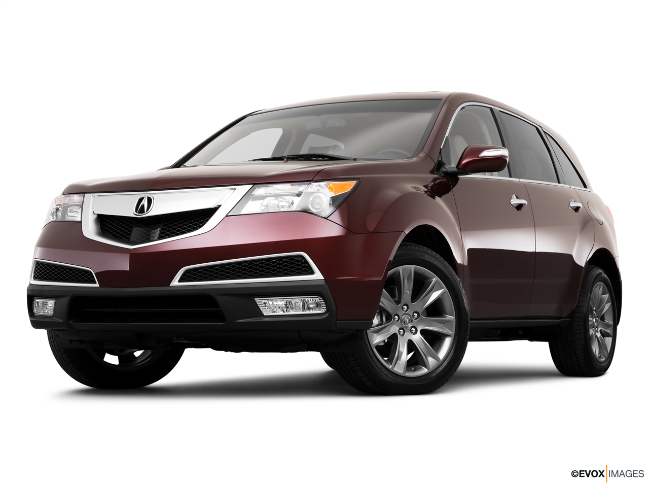 2010 Acura MDX MDX Front angle view, low wide perspective. 
