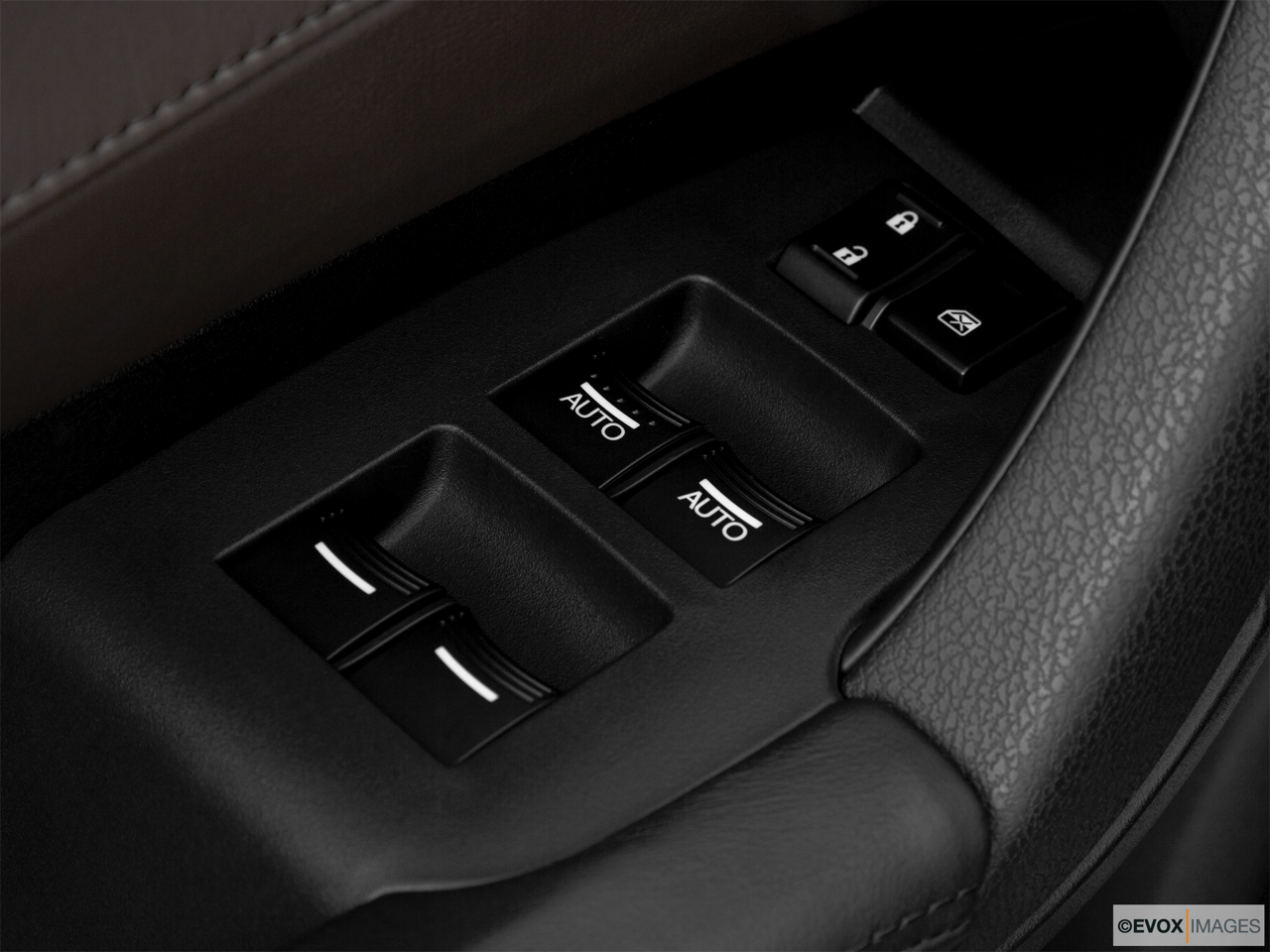 2010 Acura ZDX ZDX Technology Driver's side inside window controls. 