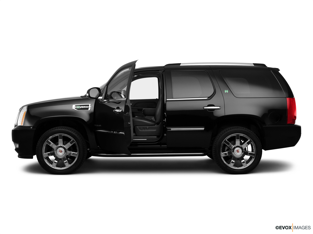 2010 Cadillac Escalade Hybrid Base Driver's side profile with drivers side door open. 
