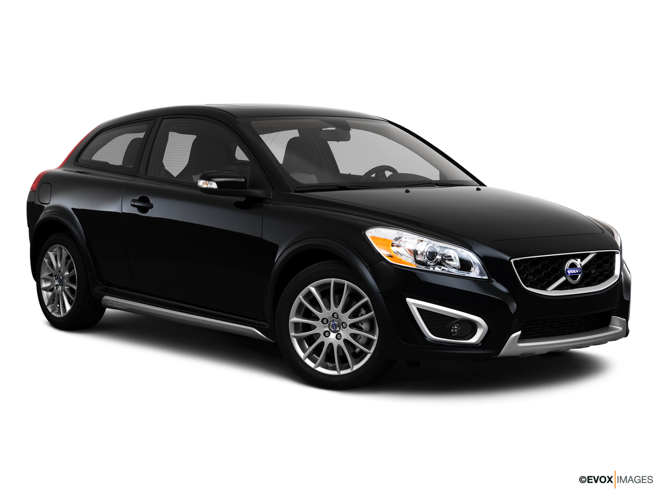 2011 Volvo C30 T5 A Front passenger 3/4 w/ wheels turned. 