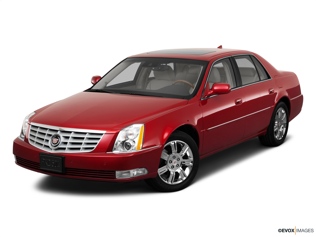 2011 Cadillac DTS Platinum Front angle view. 