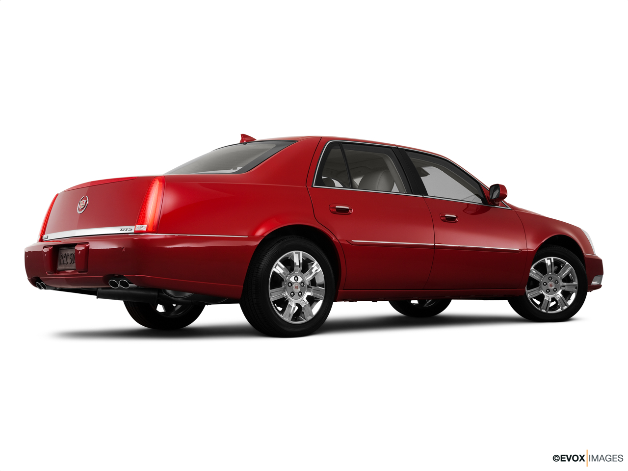 2011 Cadillac DTS Platinum Low/wide rear 5/8. 