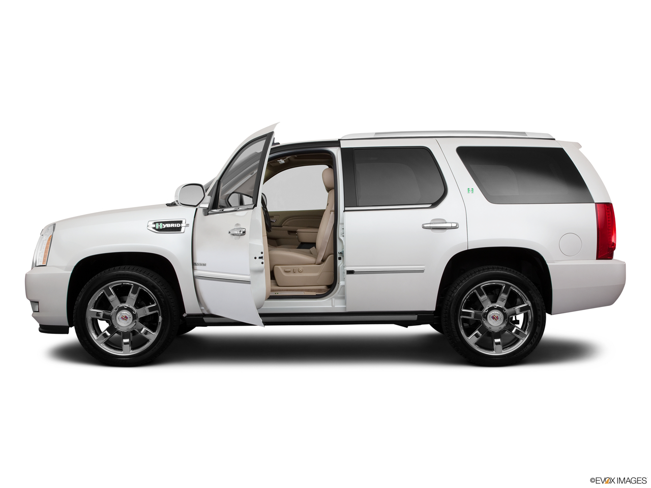 2011 Cadillac Escalade Hybrid Base Driver's side profile with drivers side door open. 