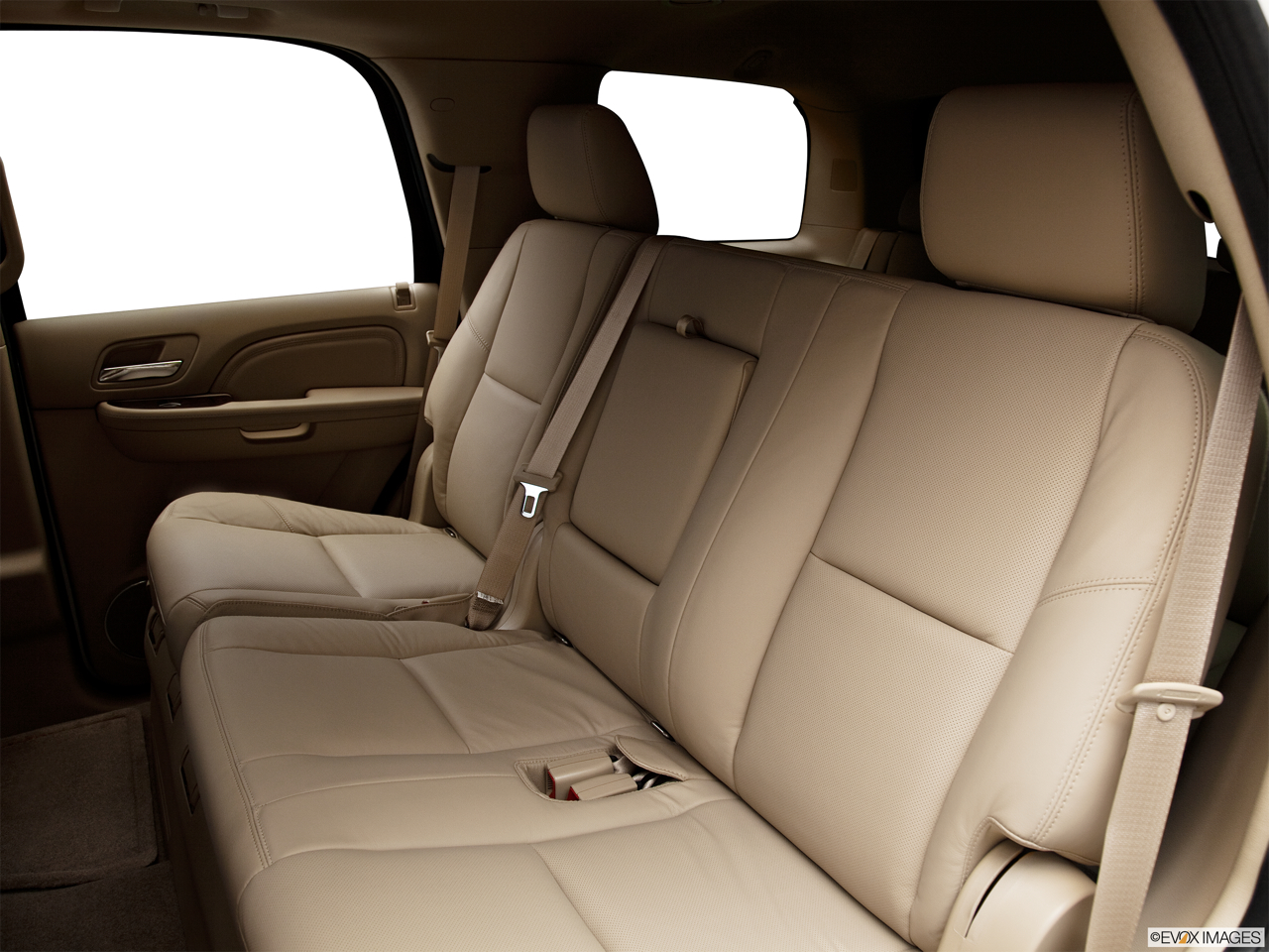 2011 Cadillac Escalade Hybrid Base Rear seats from Drivers Side. 