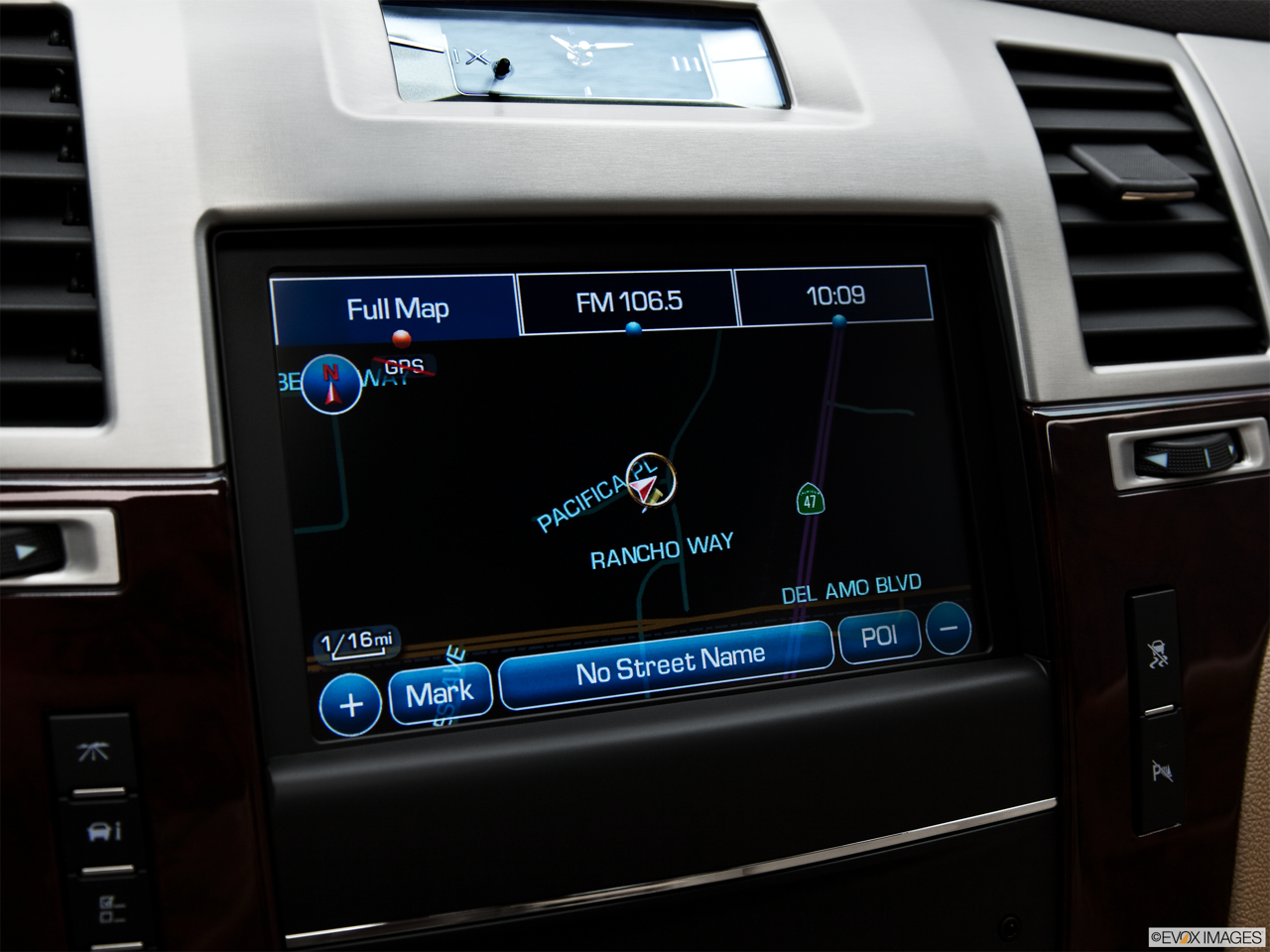 2011 Cadillac Escalade Hybrid Base Driver position view of navigation system. 