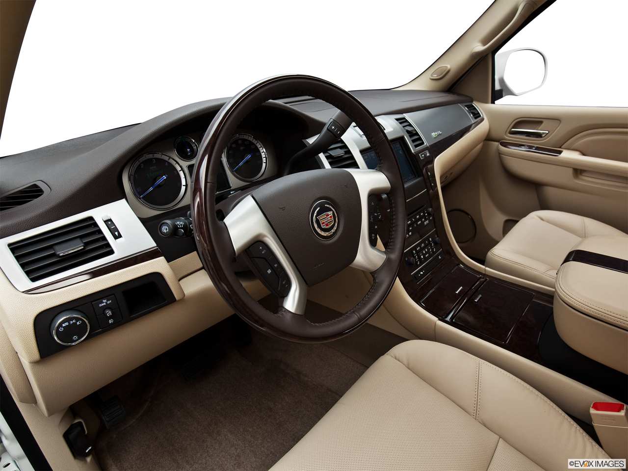 2011 Cadillac Escalade Hybrid Base Interior Hero (driver's side). 