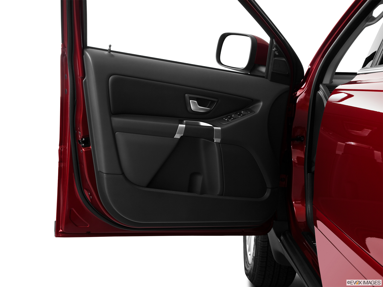 2011 Volvo XC90 3.2 Inside of driver's side open door, window open. 
