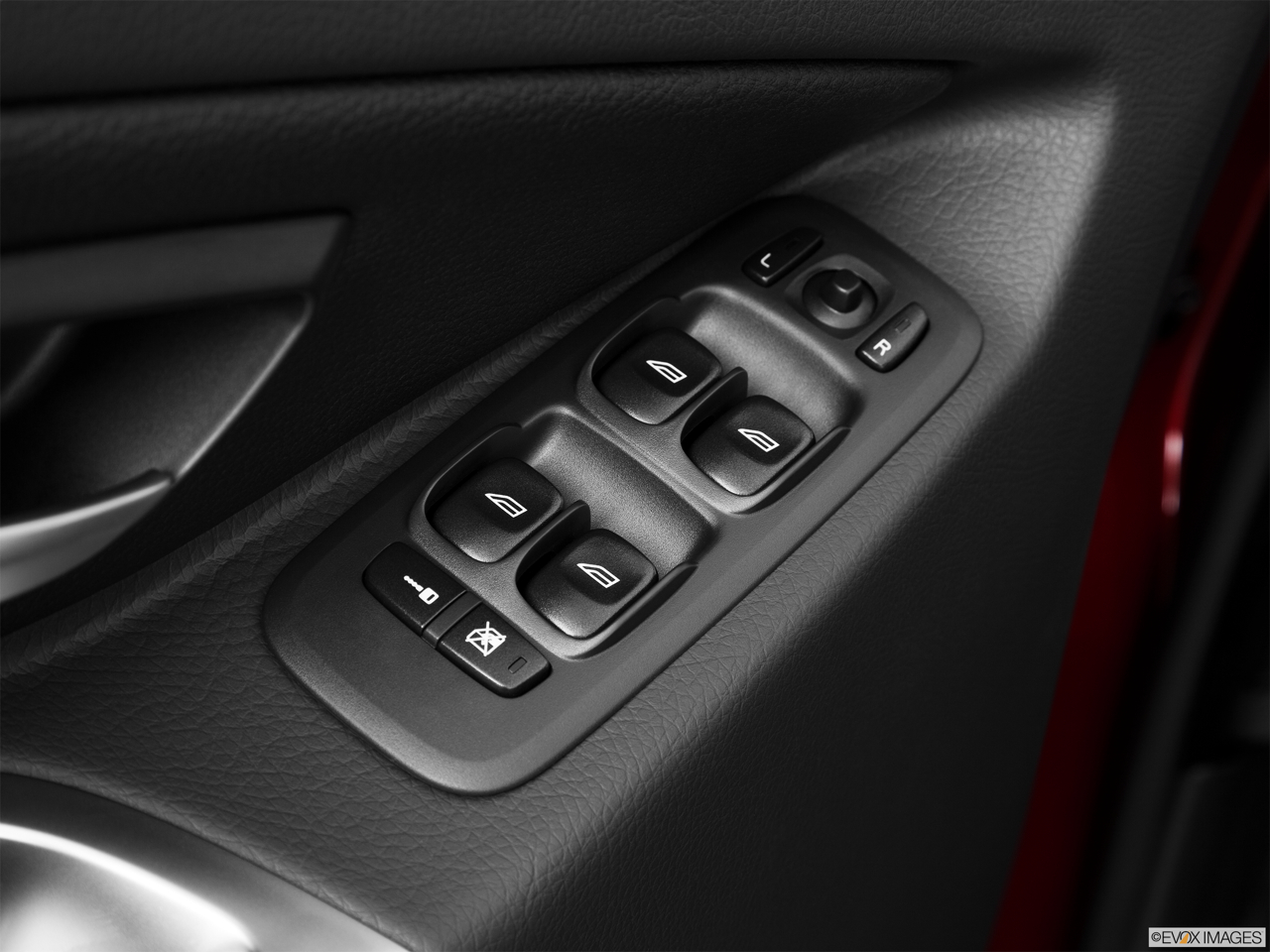 2011 Volvo XC90 3.2 Driver's side inside window controls. 