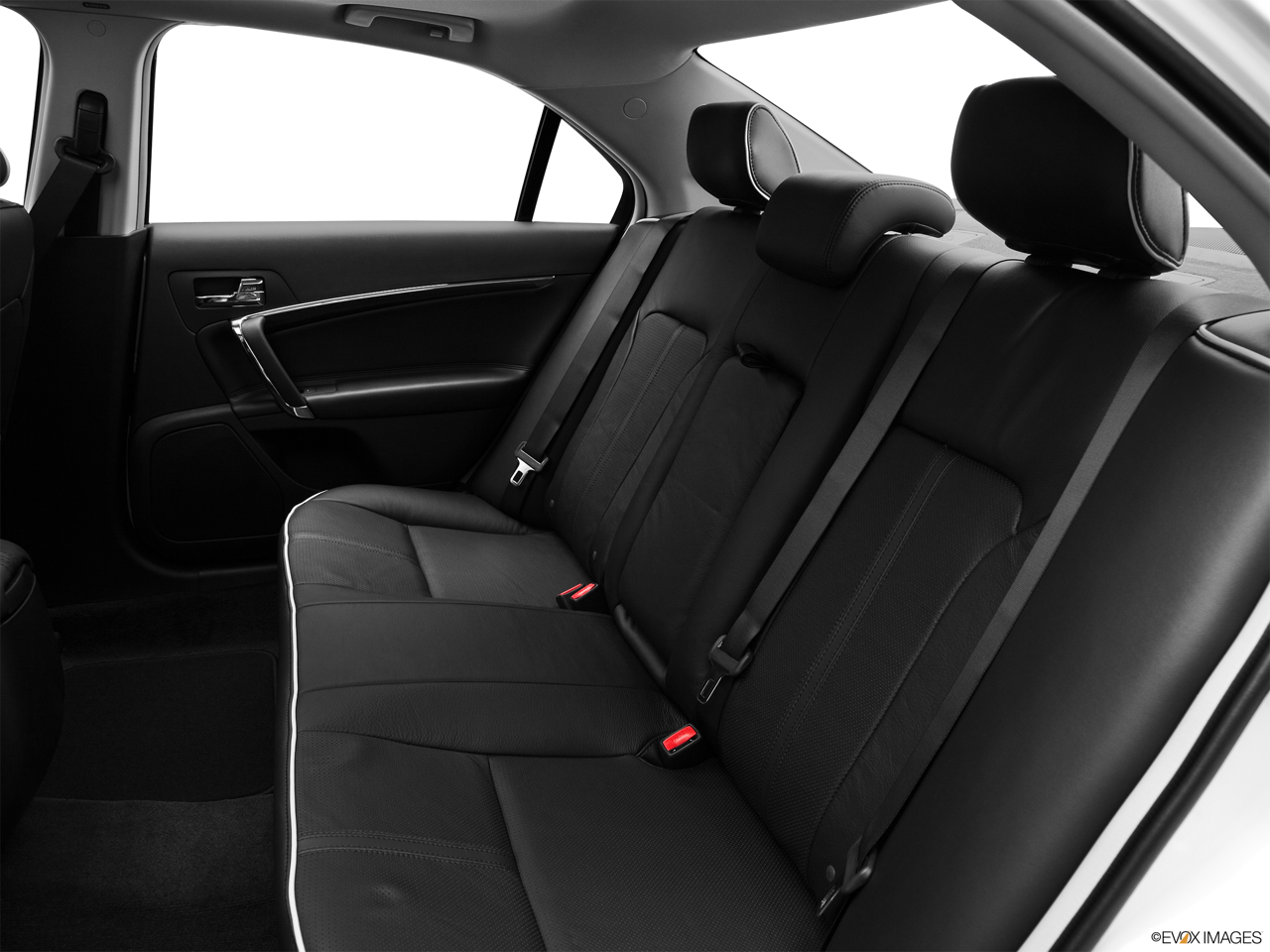 2011 Lincoln MKZ Base Rear seats from Drivers Side. 