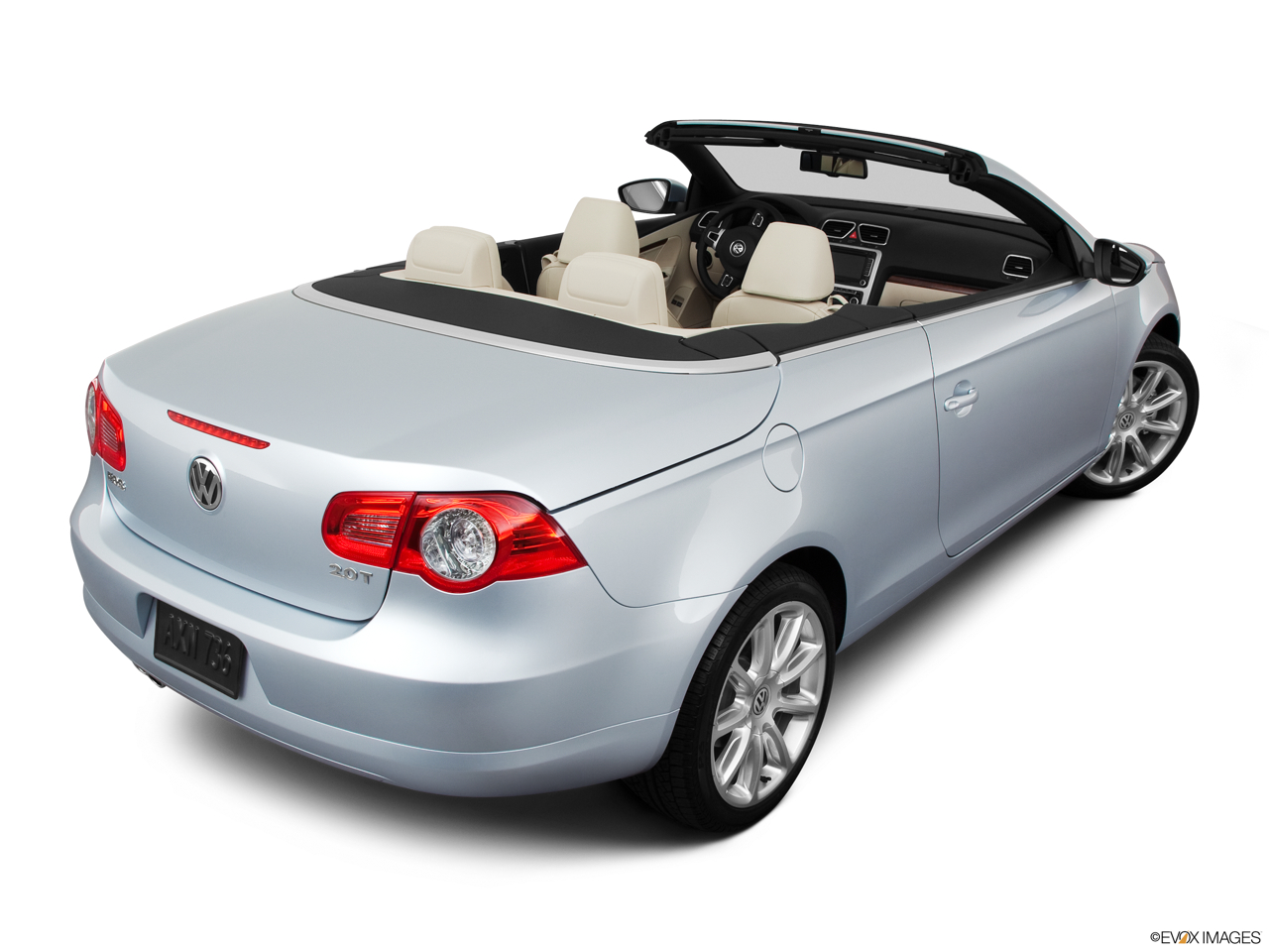 2011 Volkswagen Eos Lux Rear 3/4 angle view. 