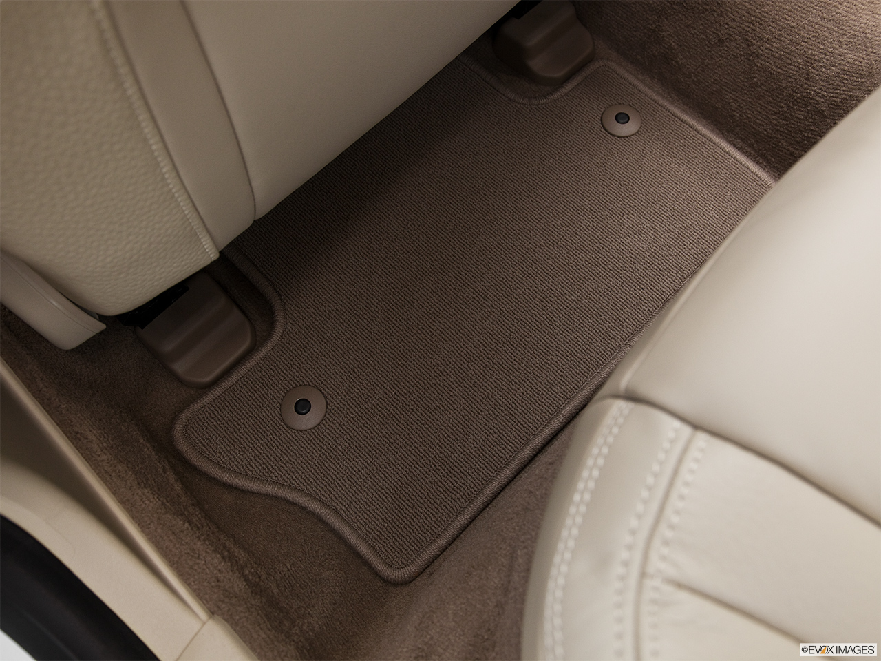 2011 Volvo S60 T6 A Rear driver's side floor mat. Mid-seat level from outside looking in. 