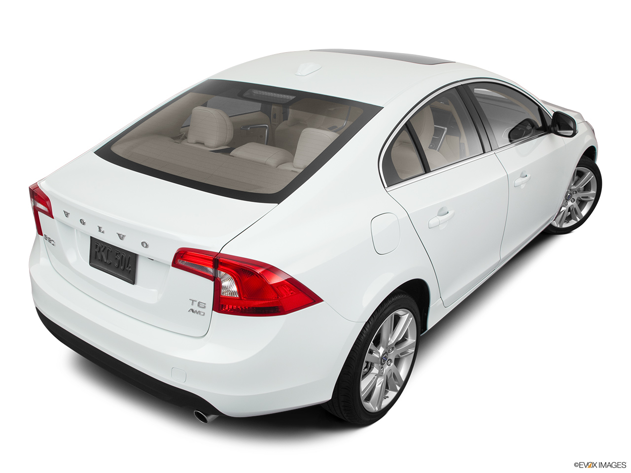 2011 Volvo S60 T6 A Rear 3/4 angle view. 