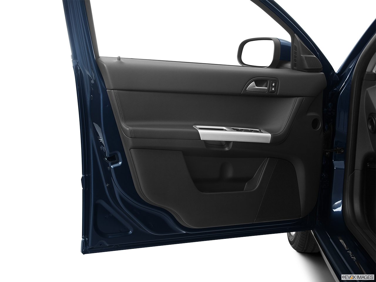 2011 Volvo V50 T5 Inside of driver's side open door, window open. 