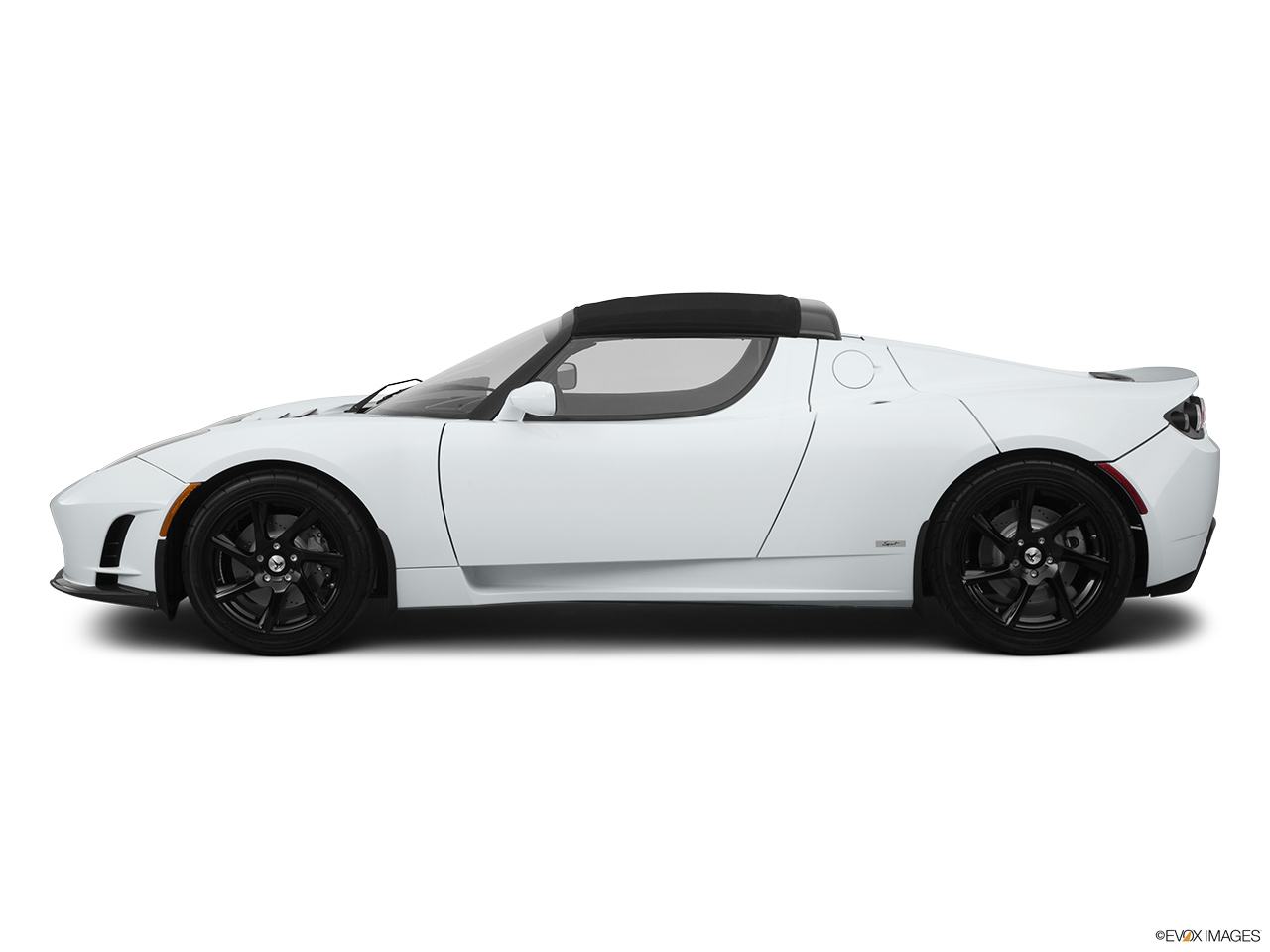 2010 Tesla Roadster sport Drivers side profile, convertible top up (convertibles only). 