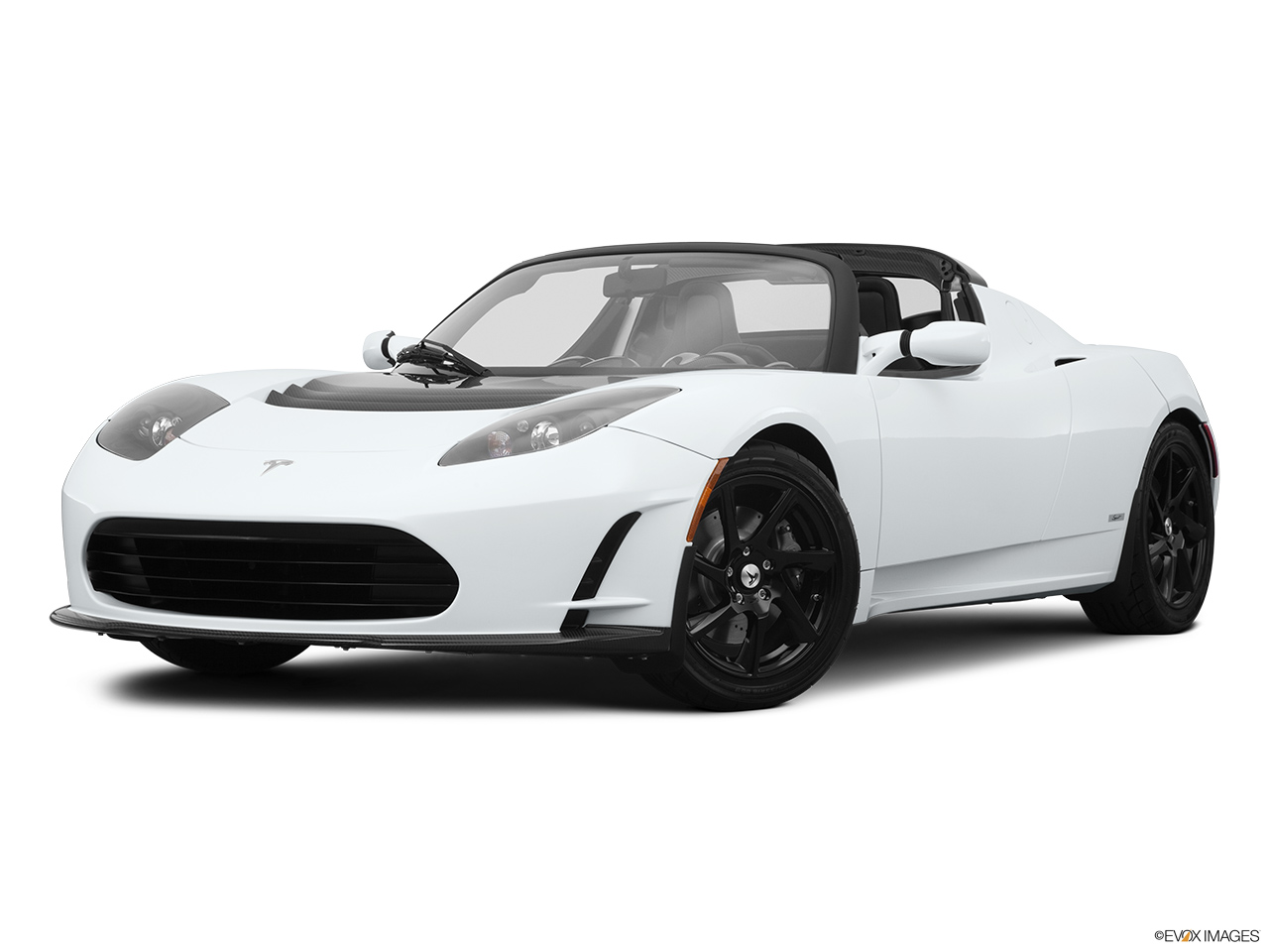 2010 Tesla Roadster sport Front angle medium view. 