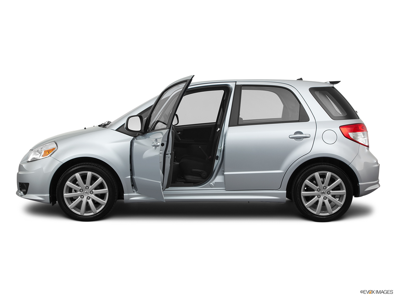 2011 Suzuki SX4 Sportback Technology Driver's side profile with drivers side door open. 