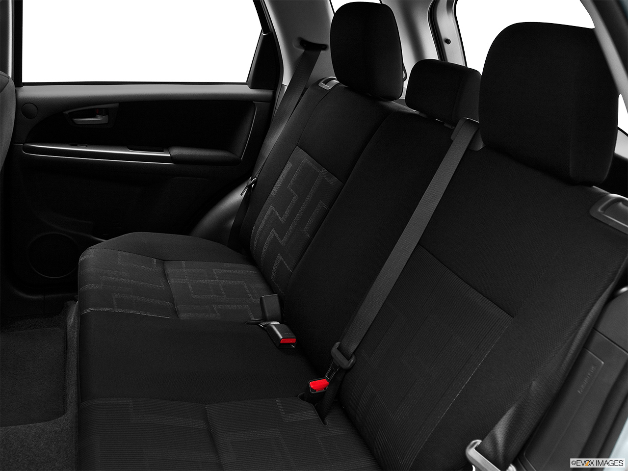 2011 Suzuki SX4 Sportback Technology Rear seats from Drivers Side. 