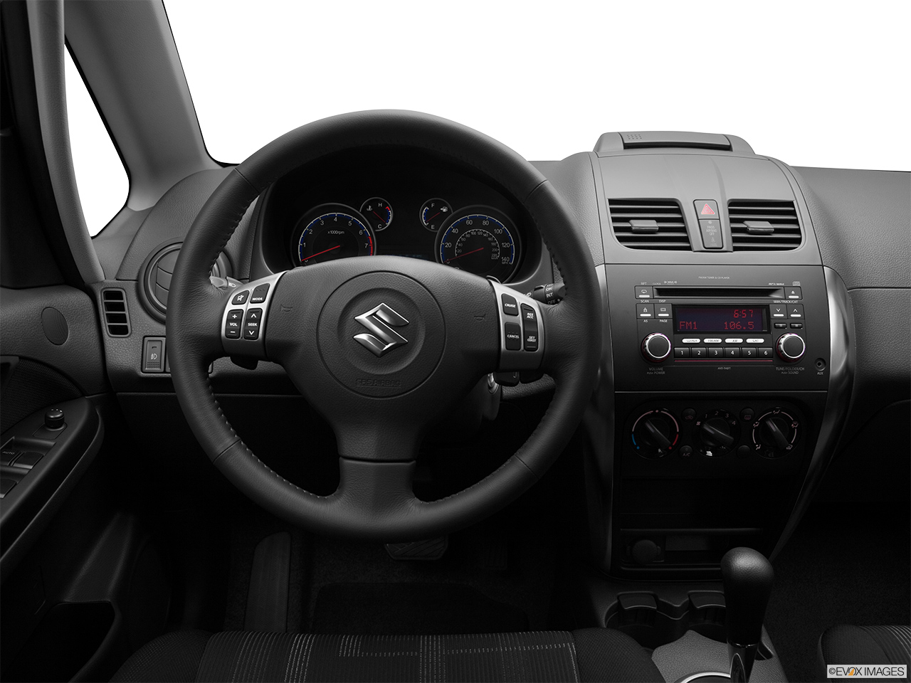 2011 Suzuki SX4 Sportback Technology Steering wheel/Center Console. 