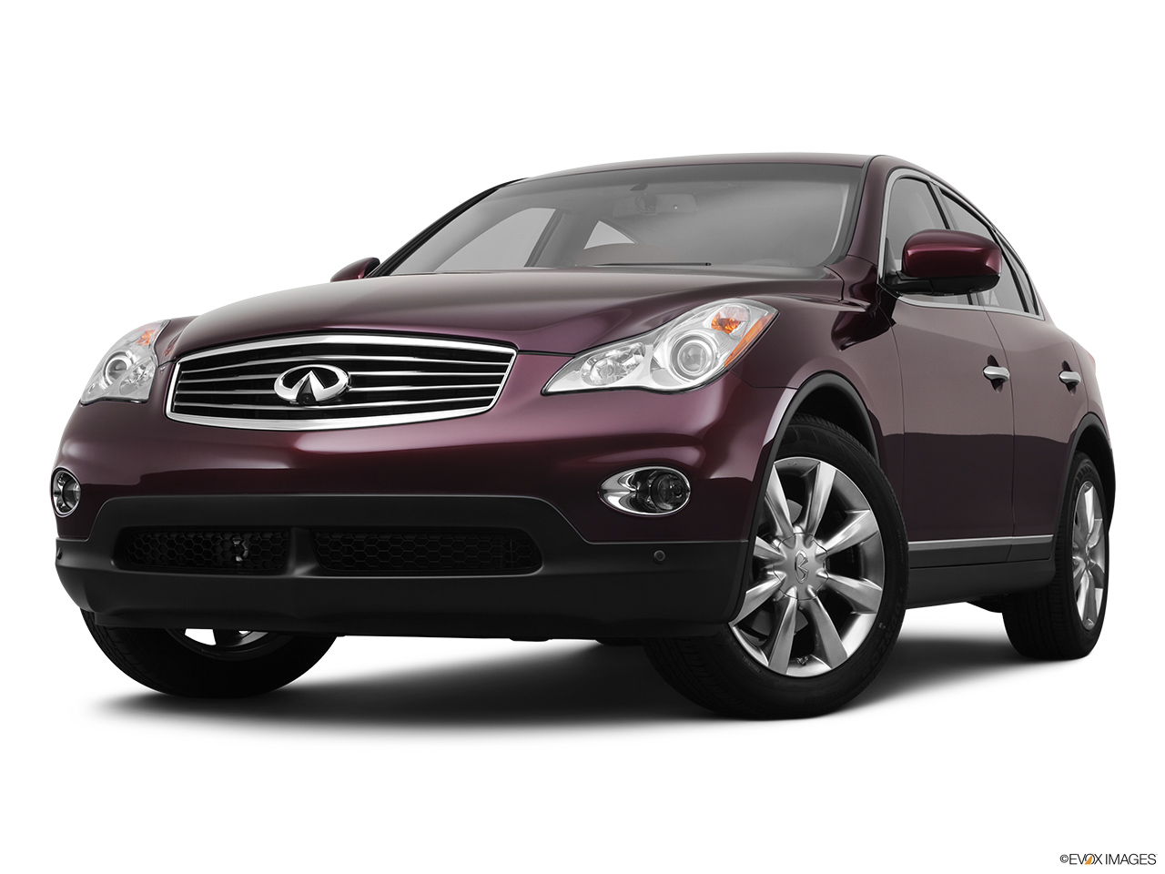 2011 Infiniti EX EX35 Journey Front angle view, low wide perspective. 