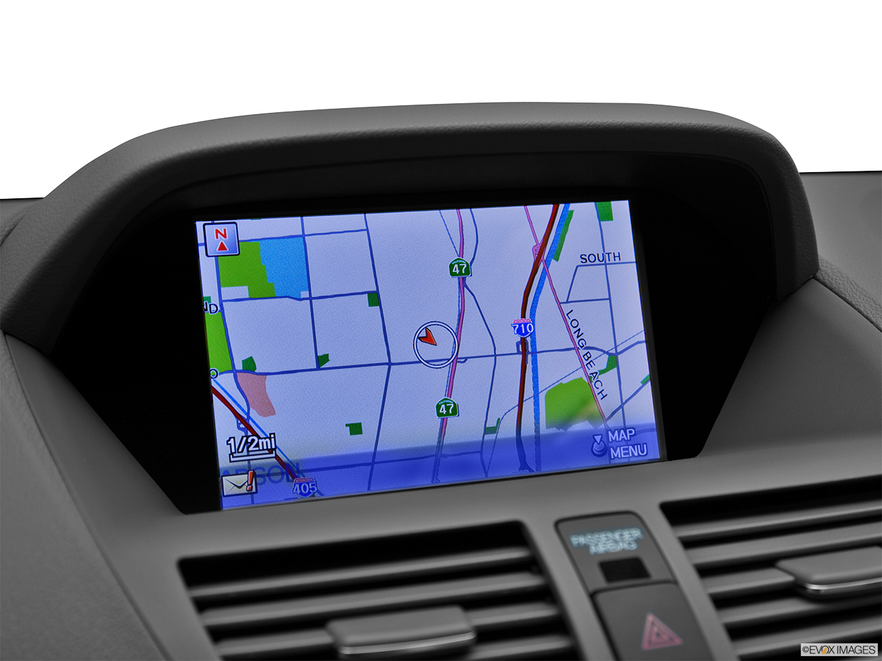 2011 Acura MDX MDX Driver position view of navigation system. 