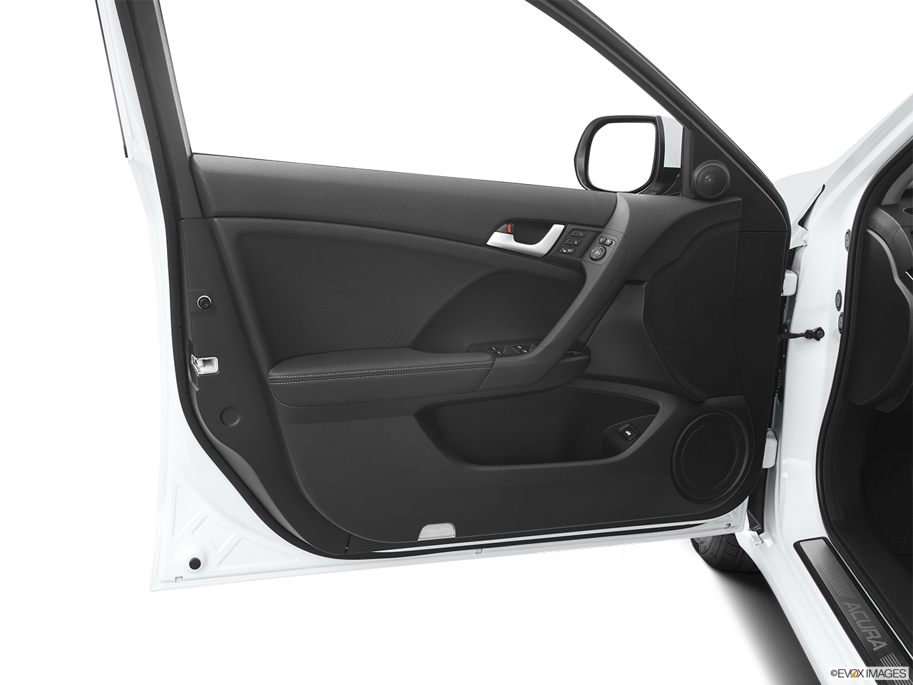 2011 Acura TSX TSX 5-speed Automatic Inside of driver's side open door, window open. 