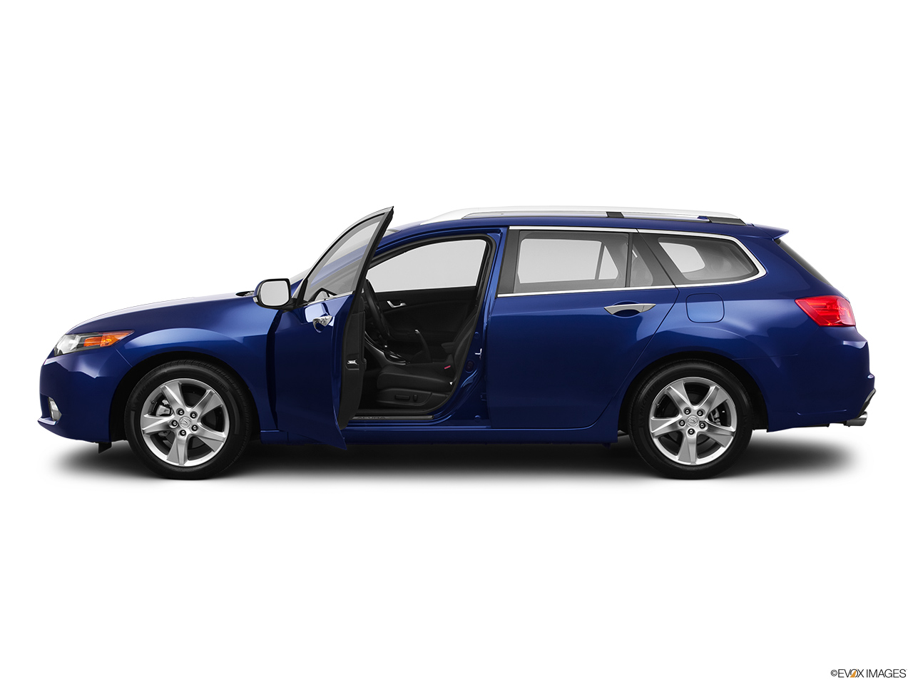 2011 Acura TSX Sport Wagon Driver's side profile with drivers side door open. 
